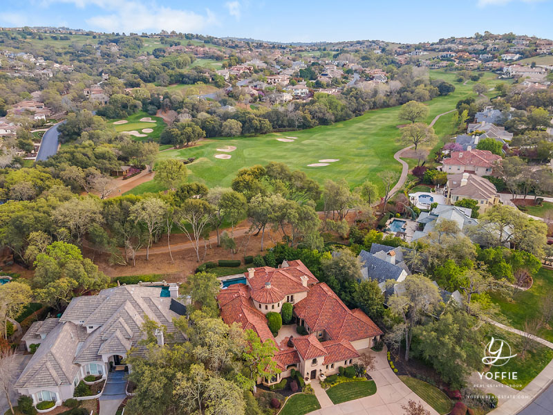Serrano Golf Course Custom drone golf course view